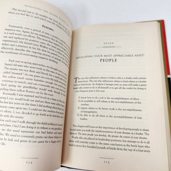 John C. Maxwell Developing The Leader Within You Hardcover Book - Picture 9 of 12